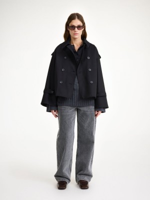 By Malene Birger Alisandra Trench Jakker Svarte | NO_BB16170