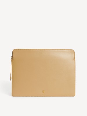 By Malene Birger Aya Leather Laptop Case Annet Tilbehør Sand | NO_BB90883