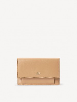 By Malene Birger Aya Leather Wallet Lommebøker Og Kortholdere Sand | NO_BB43507