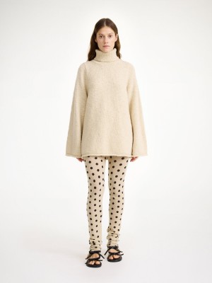 By Malene Birger Breele Wool Leggings Bukser Blomster | NO_BB52220