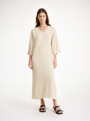 By Malene Birger Carolynn Maxi Kjole Oyster Gray | NO_BB82357