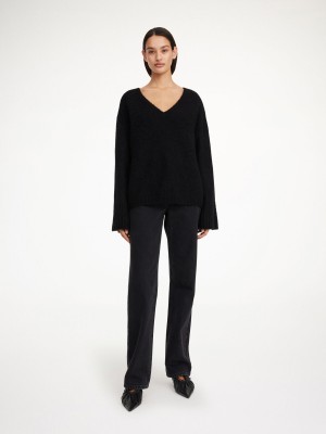 By Malene Birger Cimone Sweater Strikkevarer Svarte | NO_BB30405