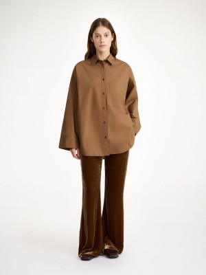 By Malene Birger Derris Organic Cotton Skjorte Bison | NO_BB75995