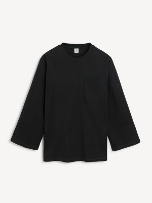 By Malene Birger Fayeh Oversized Longsleeve Topper Svarte | NO_BB81027