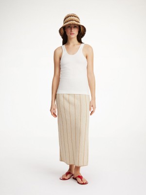 By Malene Birger Hercula Maxi Skirt Strikkevarer Oyster Gray | NO_BB77716