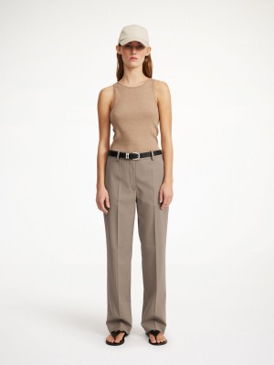 By Malene Birger Igda Straight-leg Bukser Shitake | NO_BB32718