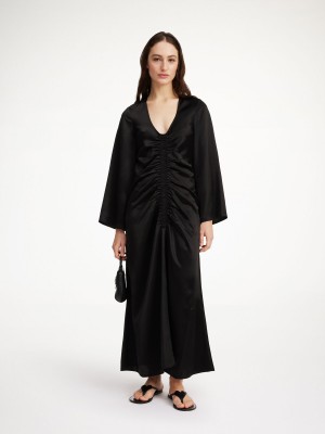 By Malene Birger Lavende Maxi Kjole Svarte | NO_BB94664