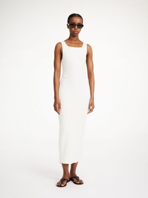 By Malene Birger Milelo Maxi Dress Strikkevarer Hvite | NO_BB97121