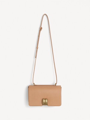 By Malene Birger Noval Leather Shoulder Vesker Tan | NO_BB26845