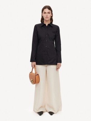 By Malene Birger Padano Organic Cotton Skjorte Svarte | NO_BB35135