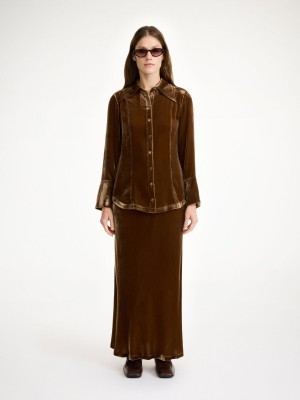 By Malene Birger Rosiannas Velvet Skjorte Bison | NO_BB51660