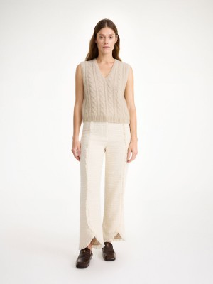 By Malene Birger Simea Vest Strikkevarer Oyster Gray | NO_BB55422