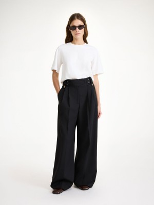 By Malene Birger Taal High-waisted Bukser Svarte | NO_BB89977