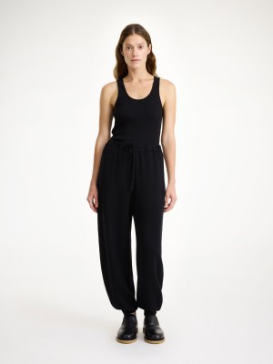 By Malene Birger Tevana High-waisted Bukser Svarte | NO_BB74888