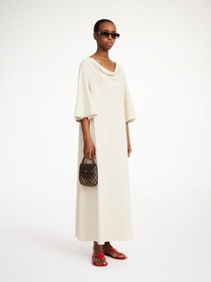 By Malene Birger Yalia Maxi Kjole Oyster Gray | NO_BB19822