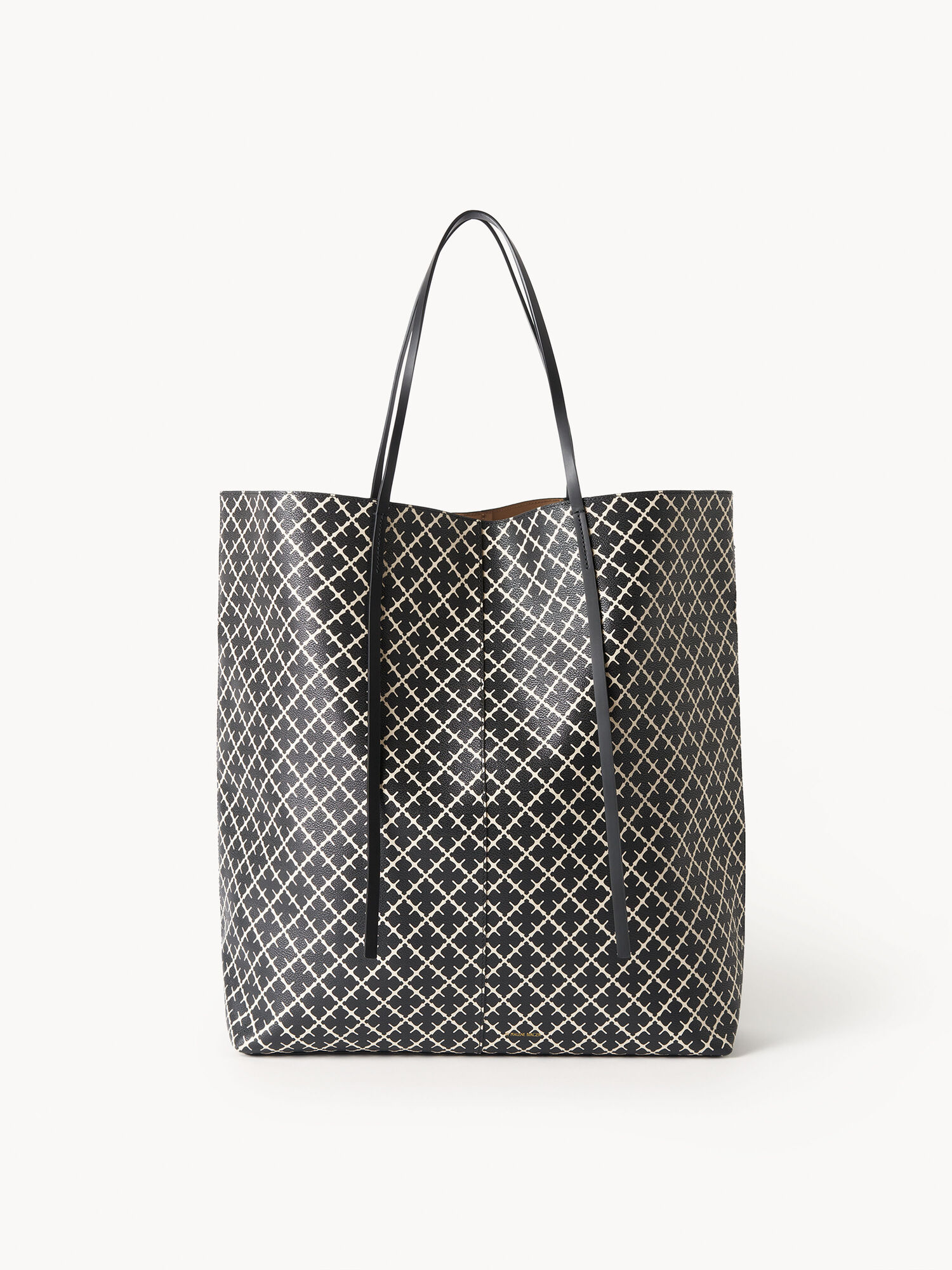 By Malene Birger Abrille Printed Tote Vesker Svarte | NO_BB35371