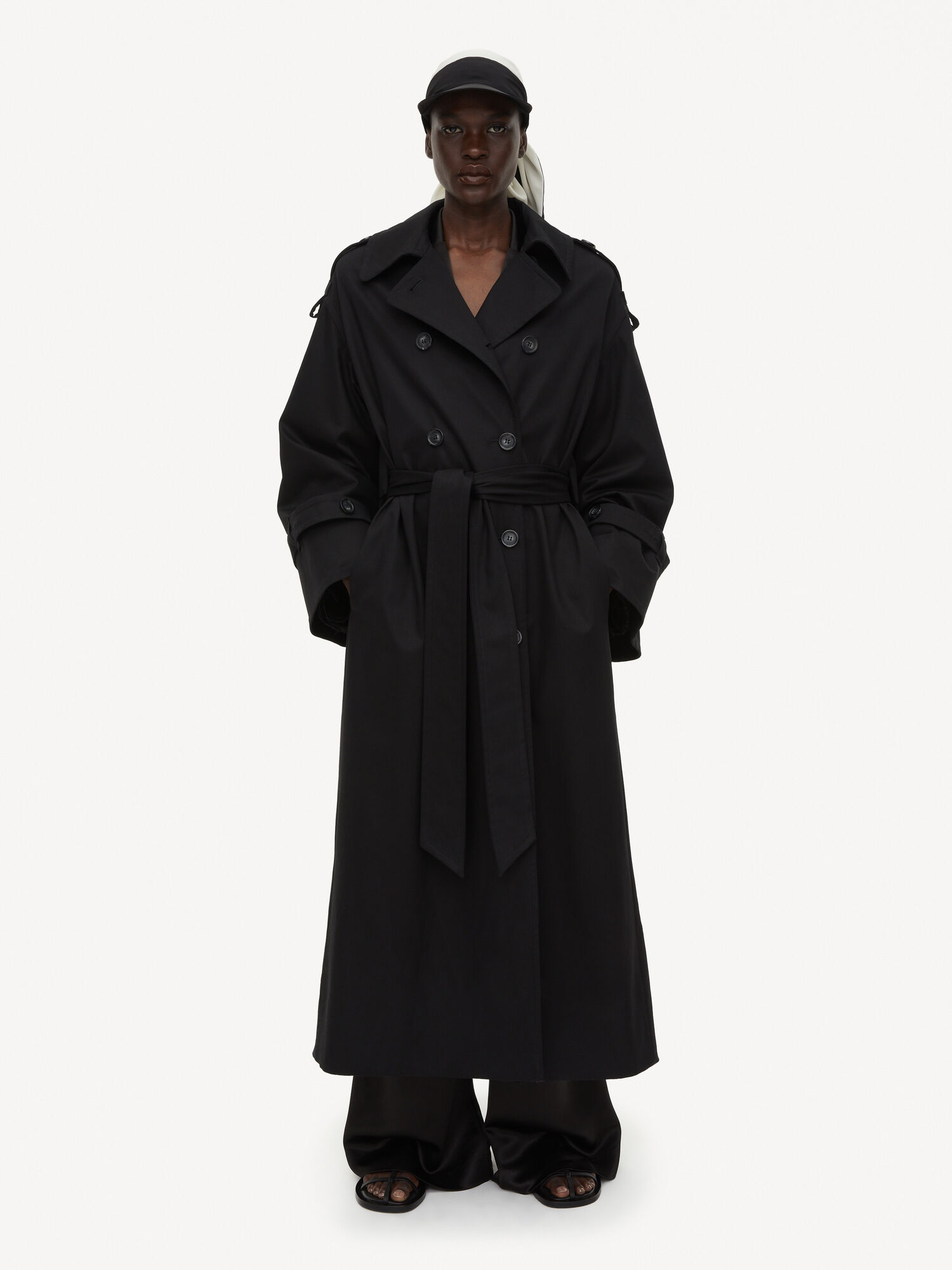 By Malene Birger Alanis Trench Jakker Svarte | NO_BB95986