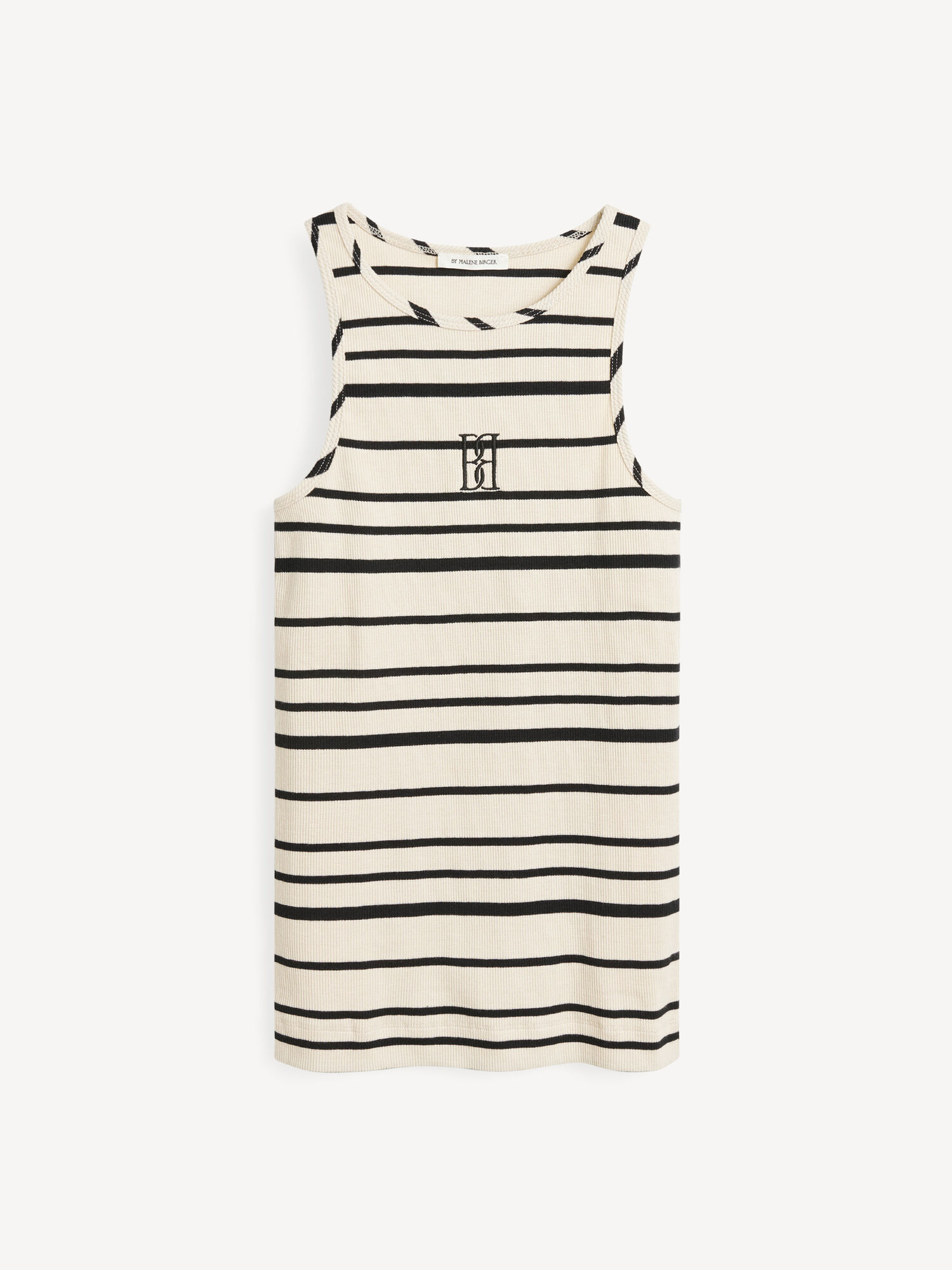 By Malene Birger Amanias Tank Topper Svarte Stripete | NO_BB74947