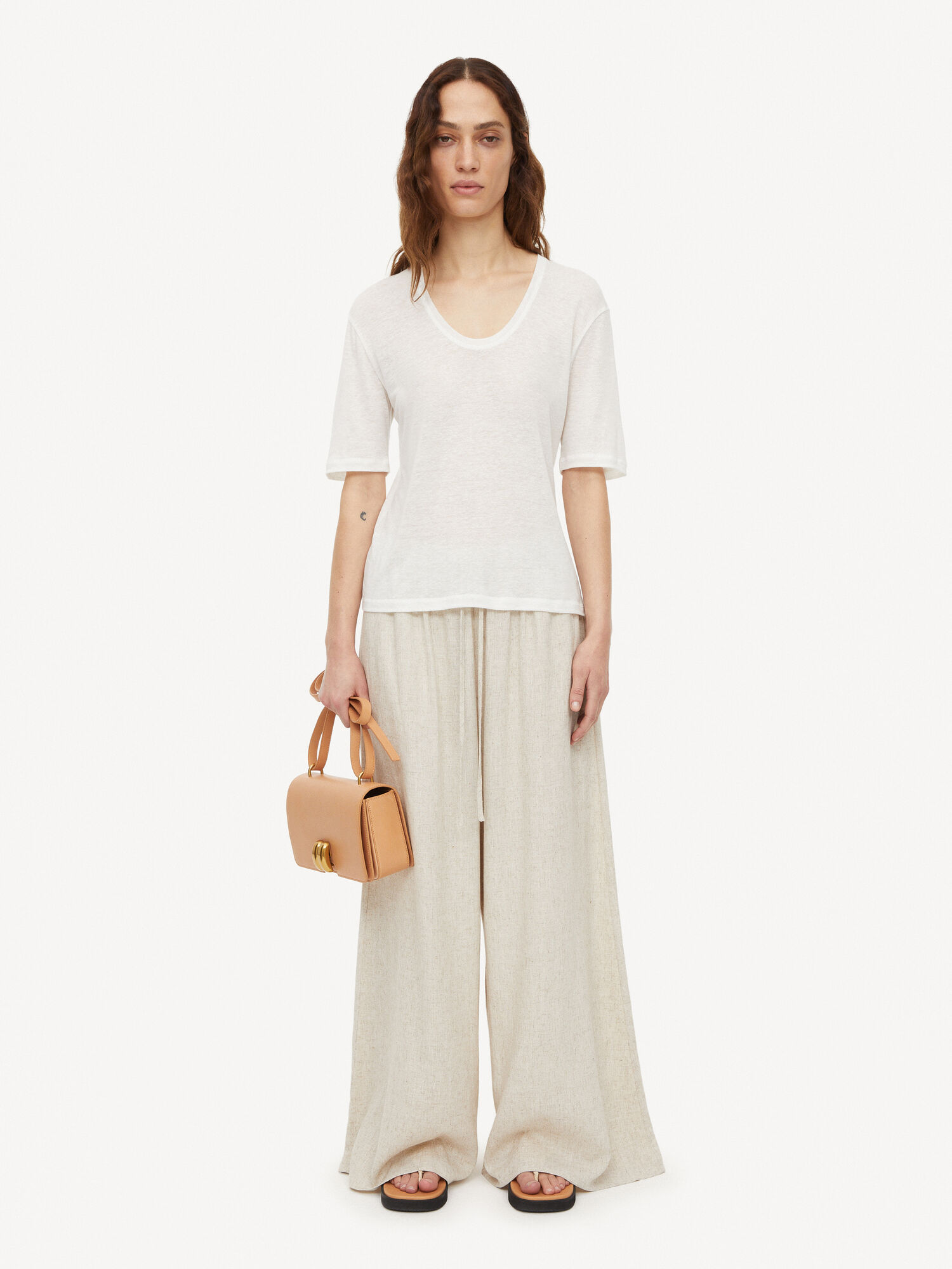 By Malene Birger Amaringa T-shirt Topper Hvite | NO_BB54234