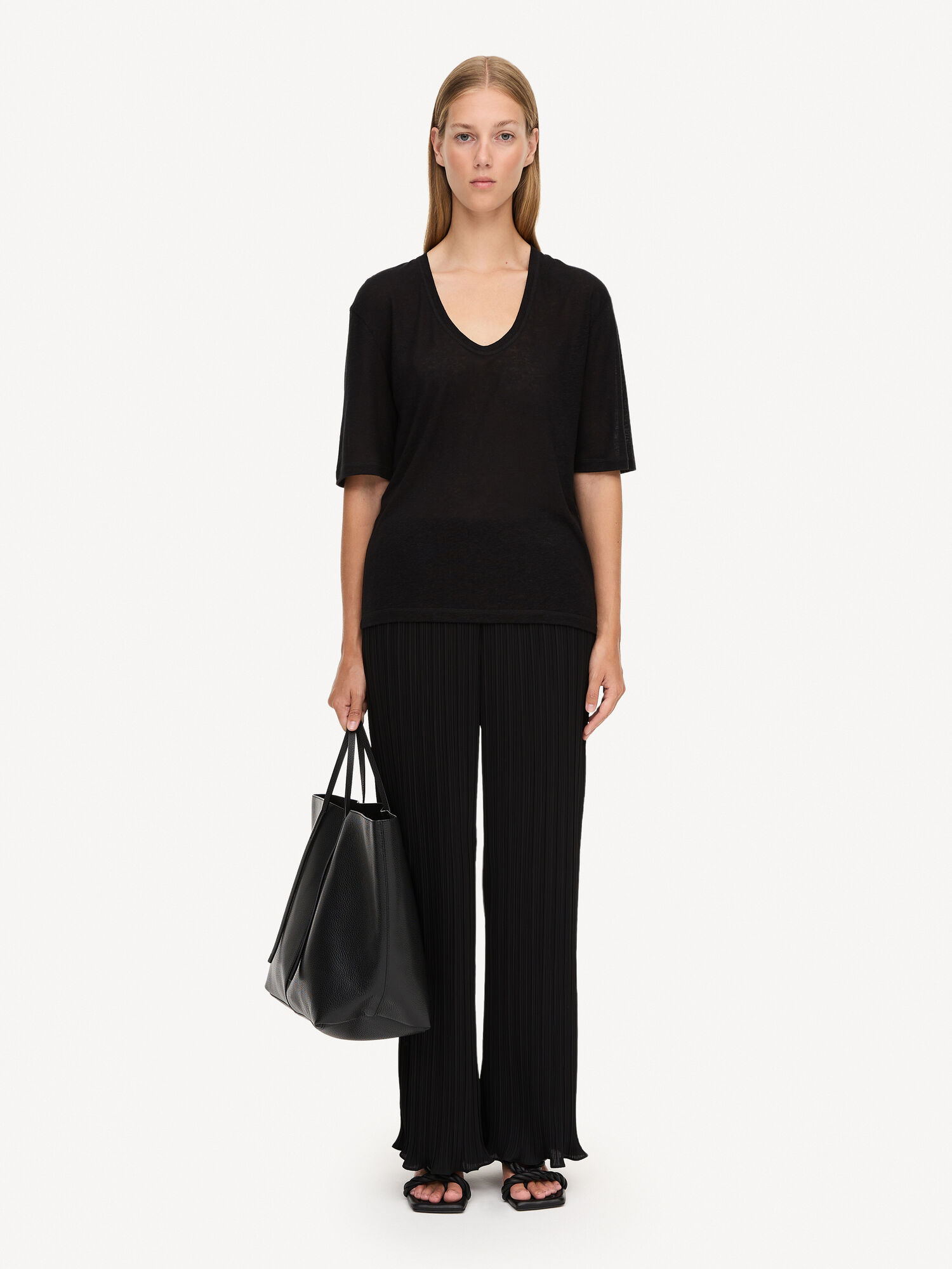 By Malene Birger Amaringa T-shirt Topper Svarte | NO_BB93901