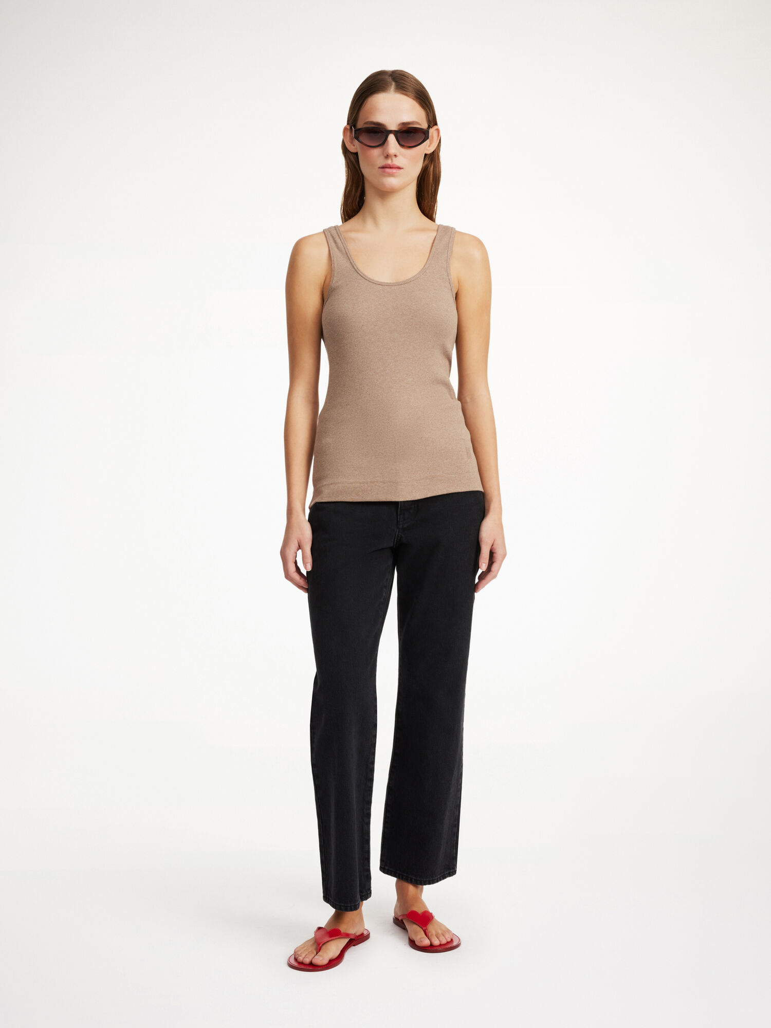 By Malene Birger Anisa Organic Cotton Tank Topper Nomad | NO_BB96345