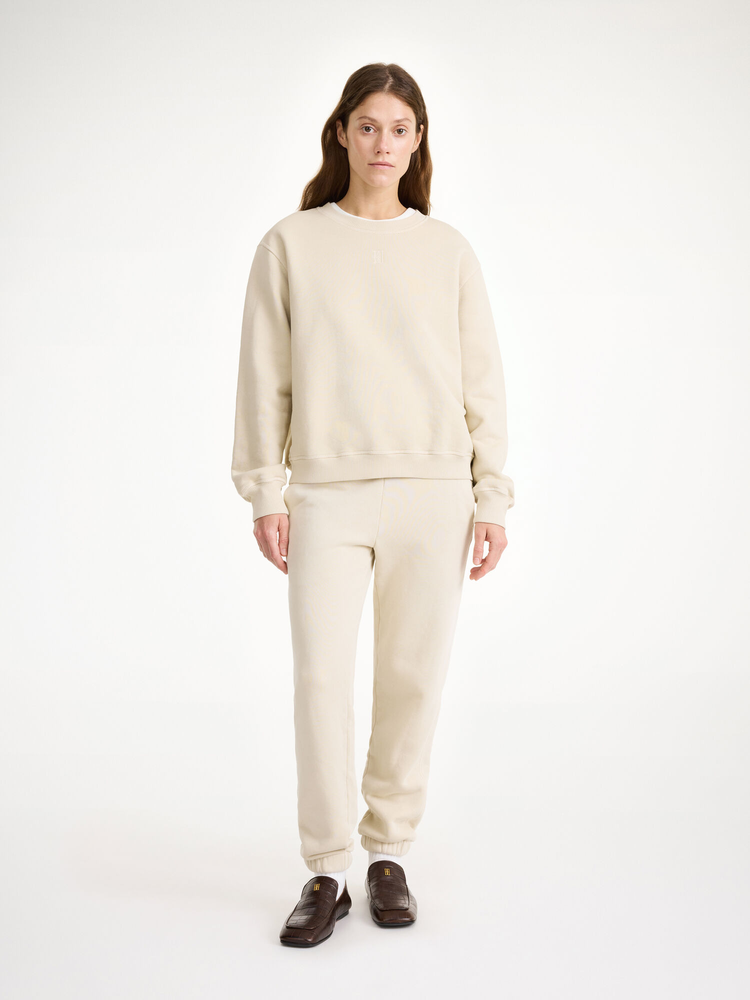 By Malene Birger Apalia Organic Cotton Sweatshirt Fritidsklær Oyster Gray | NO_BB18742