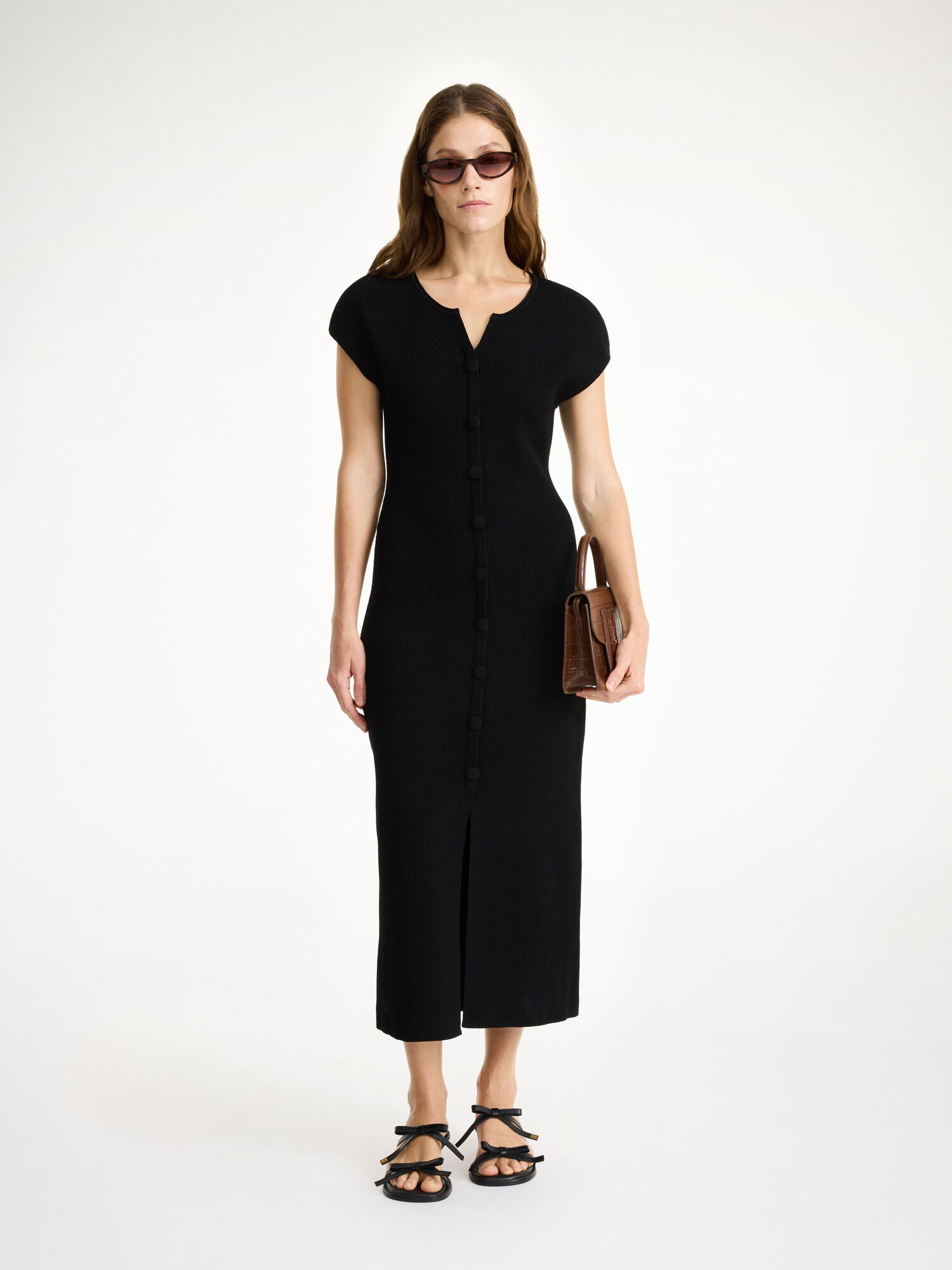 By Malene Birger Bielas Maxi Dress Strikkevarer Svarte | NO_BB37584