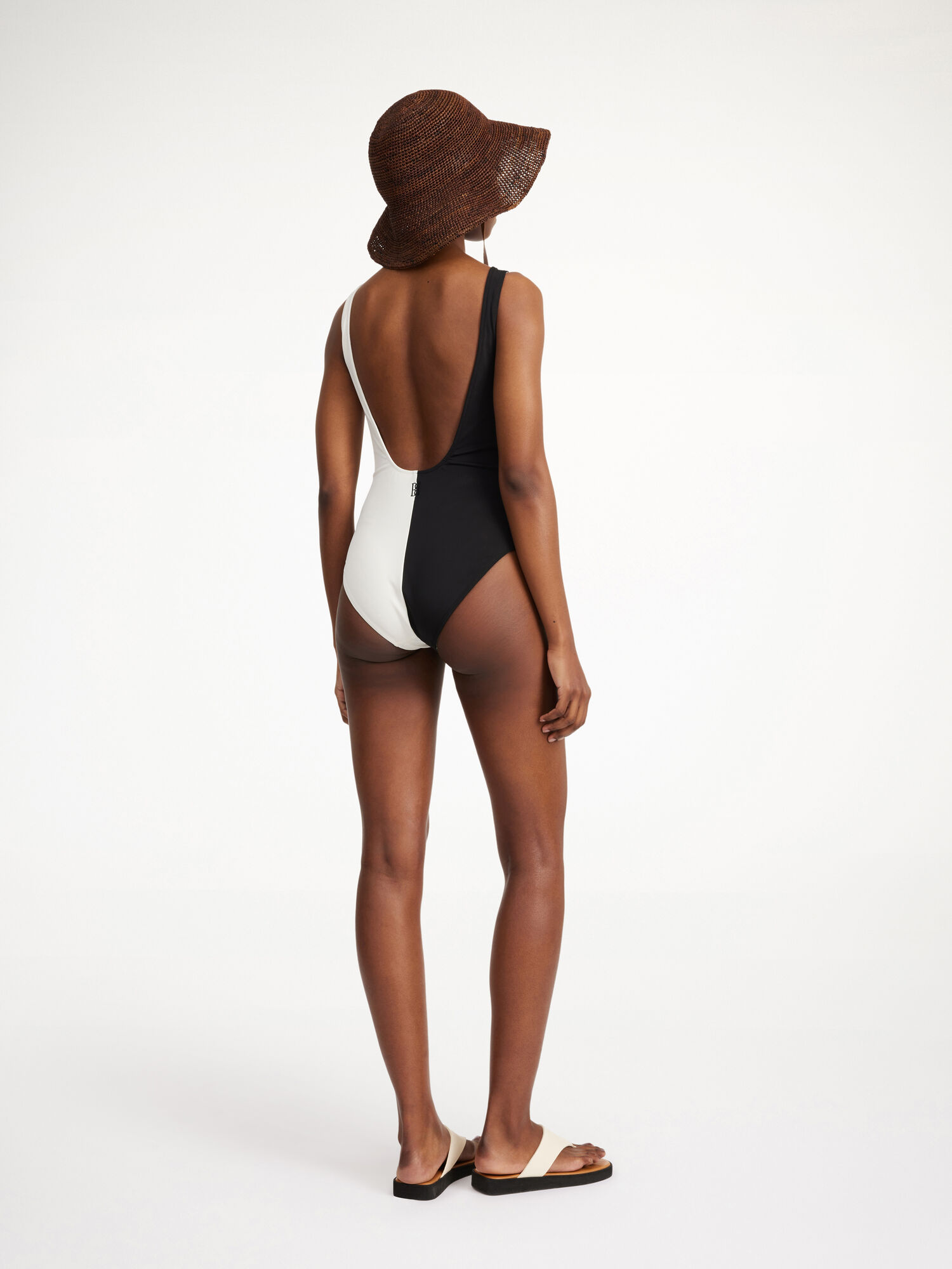 By Malene Birger Bonday Swimsuit Badetøy Stripete Svarte Hvite | NO_BB76910