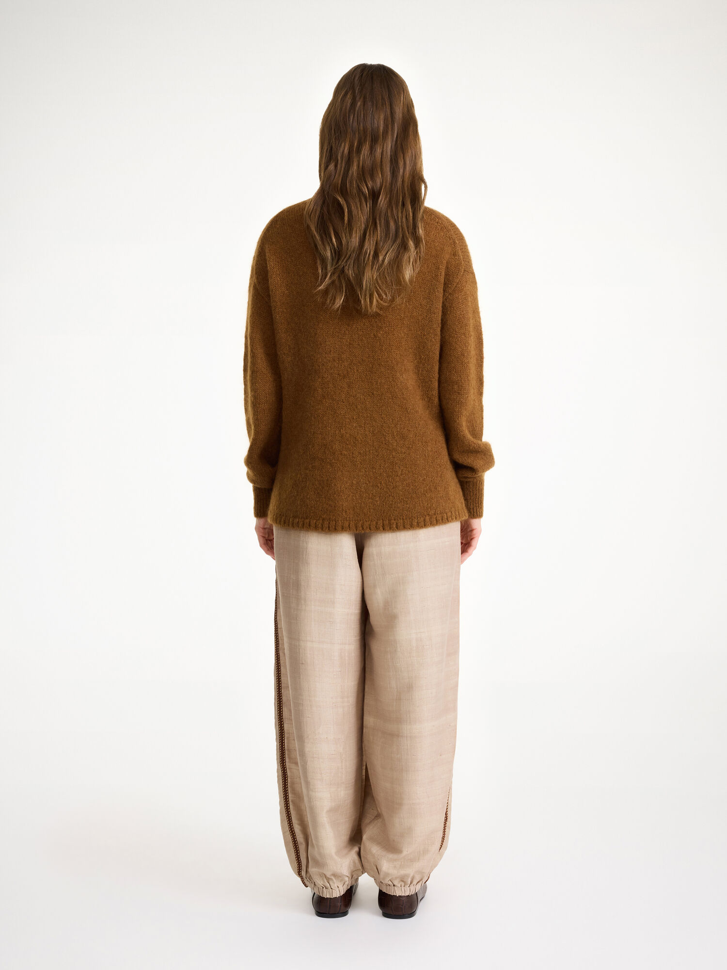 By Malene Birger Briella Mohair-blend Sweater Strikkevarer Bison | NO_BB59661