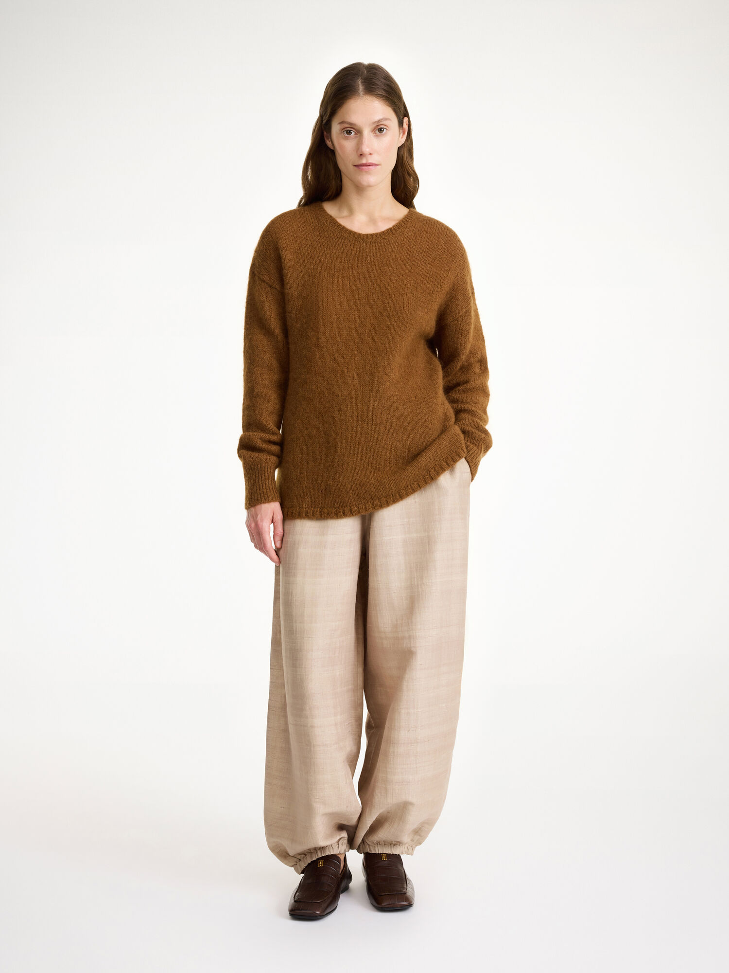 By Malene Birger Briella Mohair-blend Sweater Strikkevarer Bison | NO_BB59661