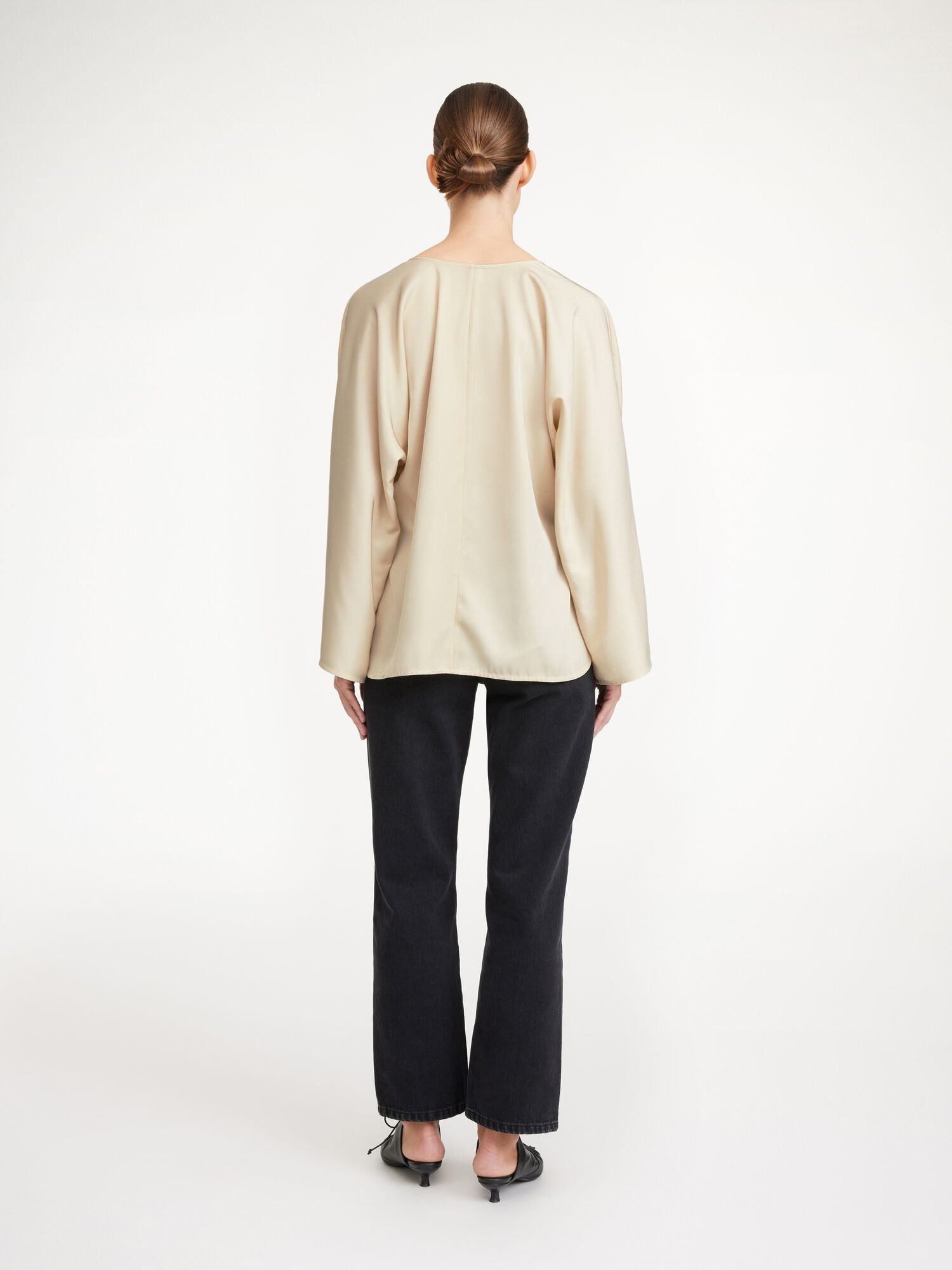 By Malene Birger Calias Tunic-style Blouse Skjorte Pisket Krem | NO_BB23026