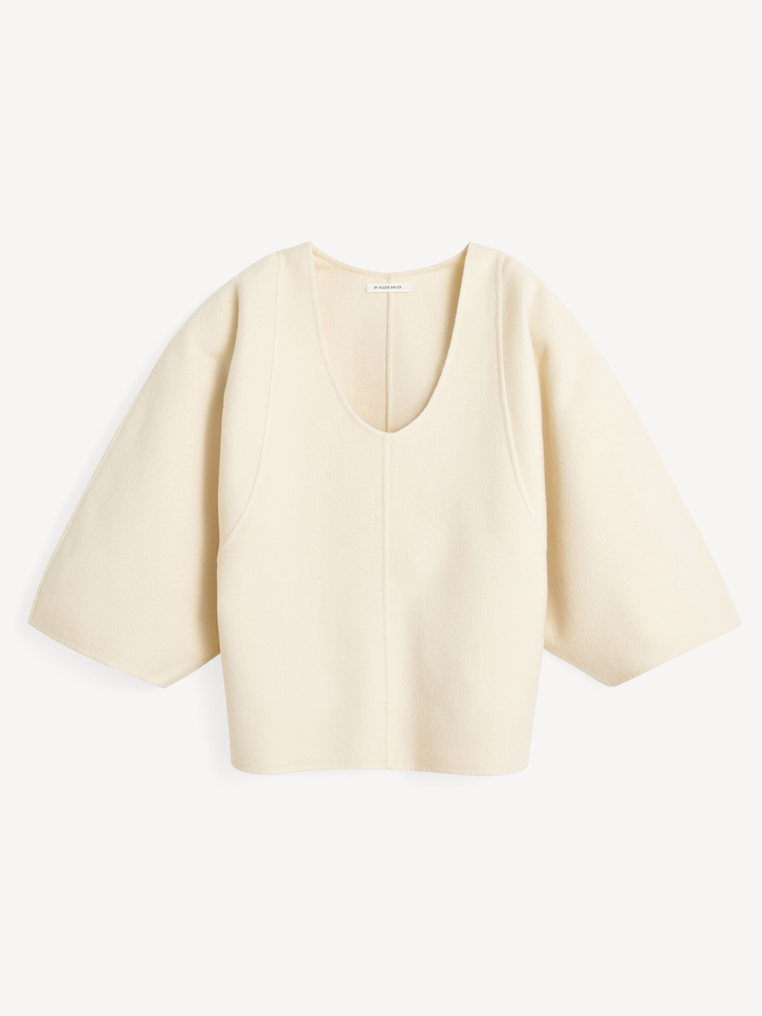 By Malene Birger Calya Wool Blouse Skjorte Pearl | NO_BB11536