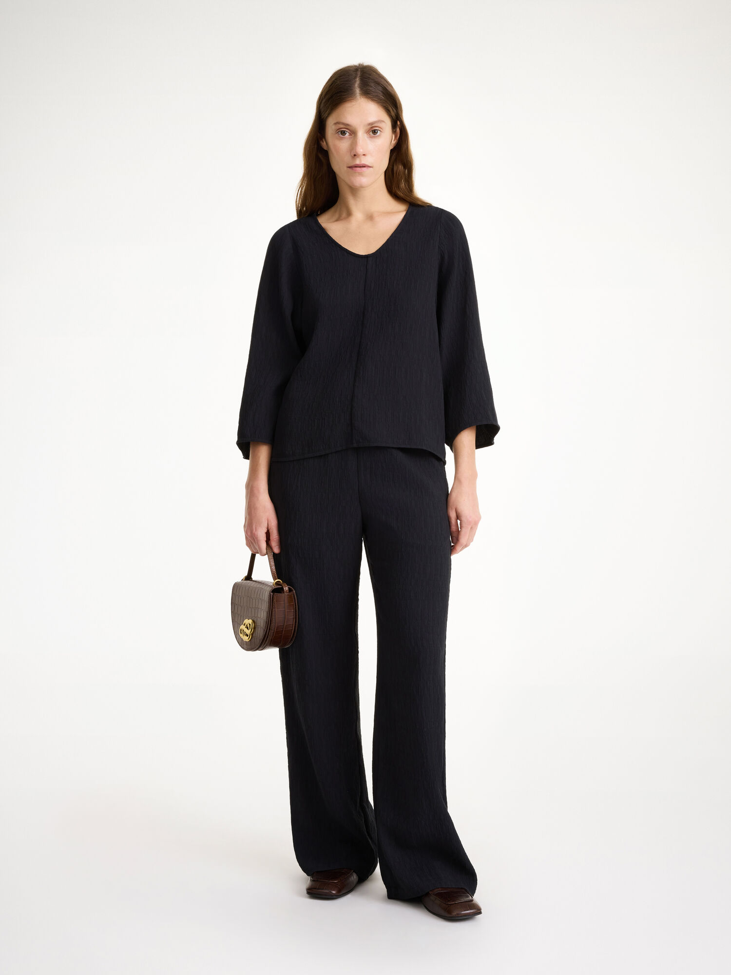 By Malene Birger Calyas Blouse Skjorte Svarte | NO_BB13067