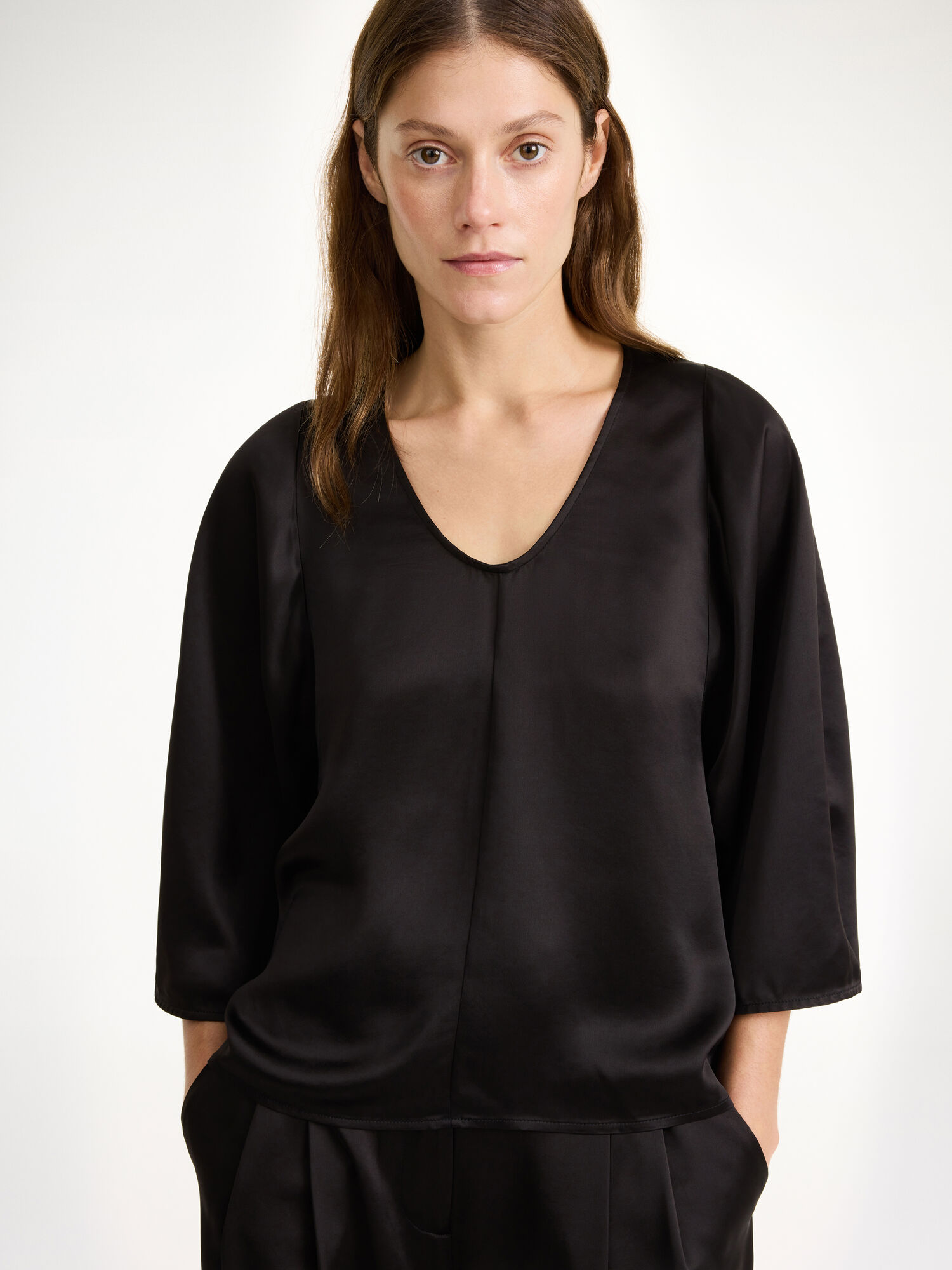 By Malene Birger Calyas Blouse Skjorte Svarte | NO_BB61693