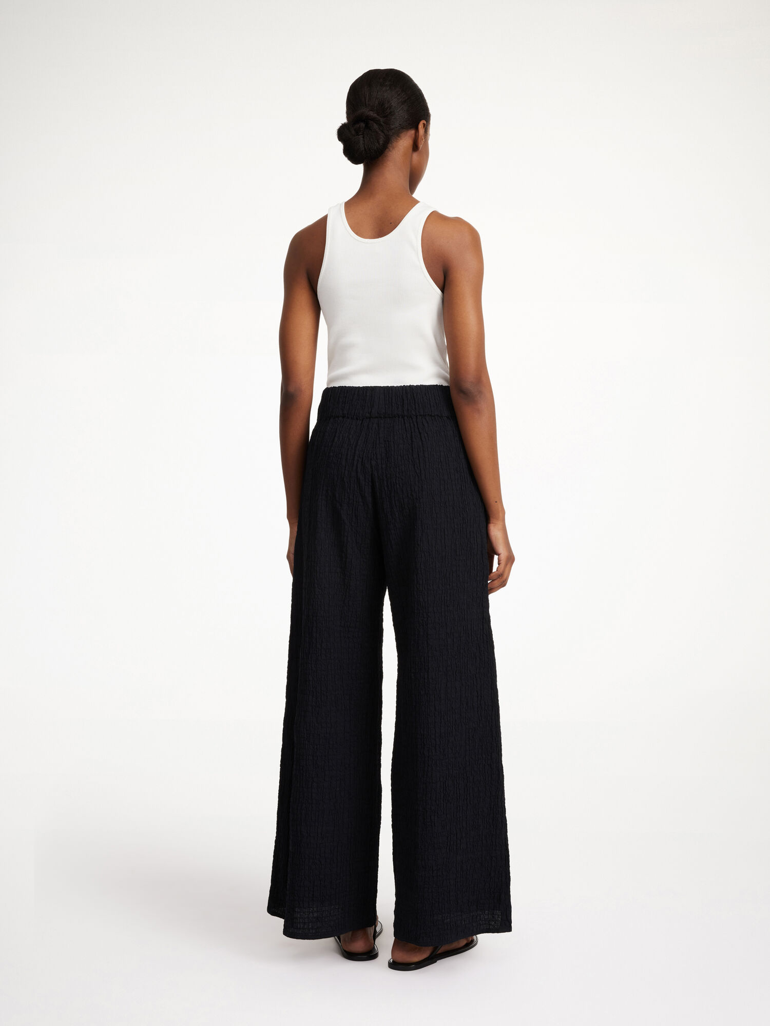 By Malene Birger Campine Wide-leg Bukser Svarte | NO_BB31839