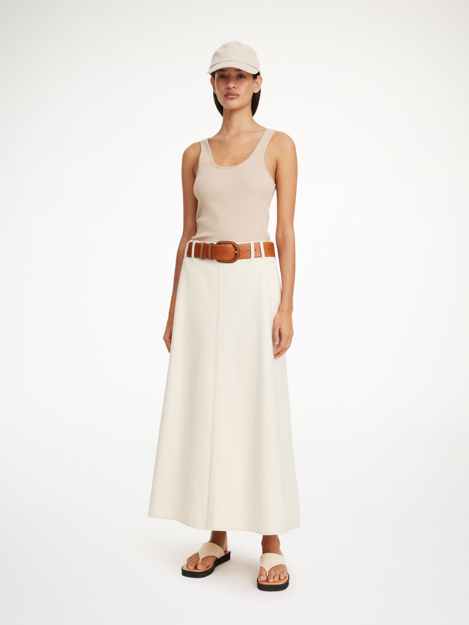 By Malene Birger Carlas Denim Maxi Skjørt Mojave Desert | NO_BB98810