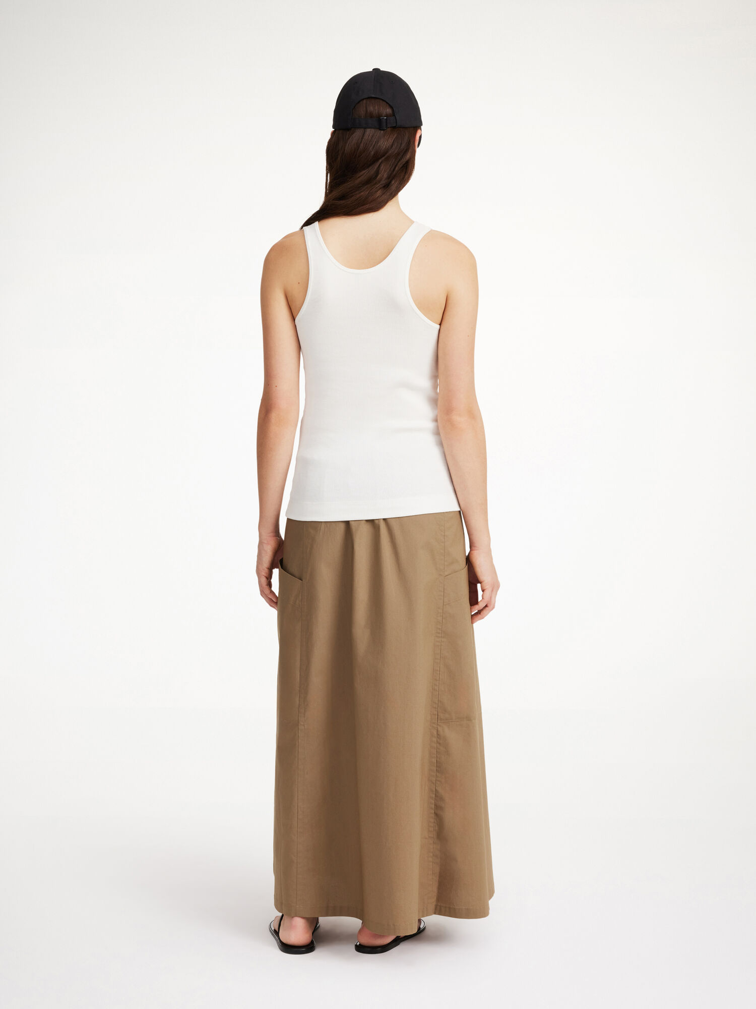 By Malene Birger Catterine Organic Cotton Maxi Skjørt Shitake | NO_BB77838