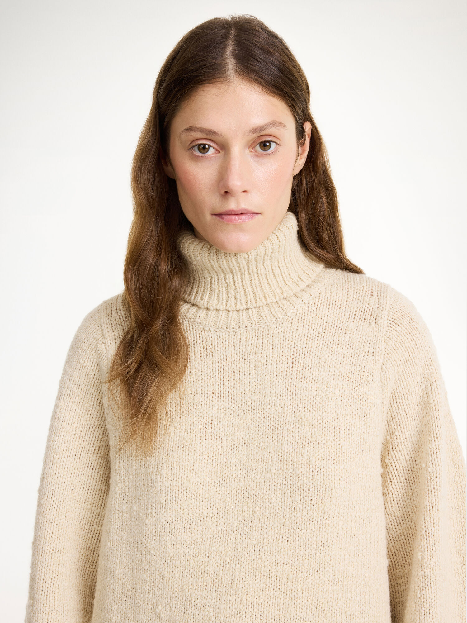 By Malene Birger Charice Wool Sweater Strikkevarer Oyster Gray | NO_BB31030