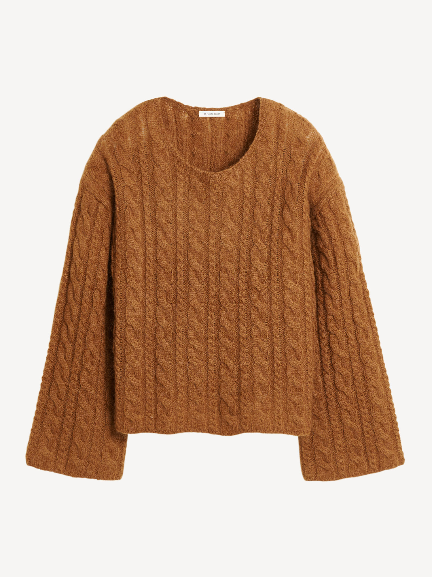 By Malene Birger Cierra Cable-knit Sweater Strikkevarer Bison | NO_BB51144