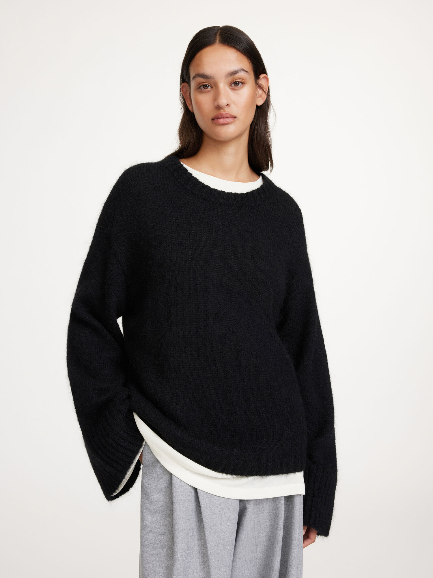 By Malene Birger Cierra Sweater Strikkevarer Svarte | NO_BB52893