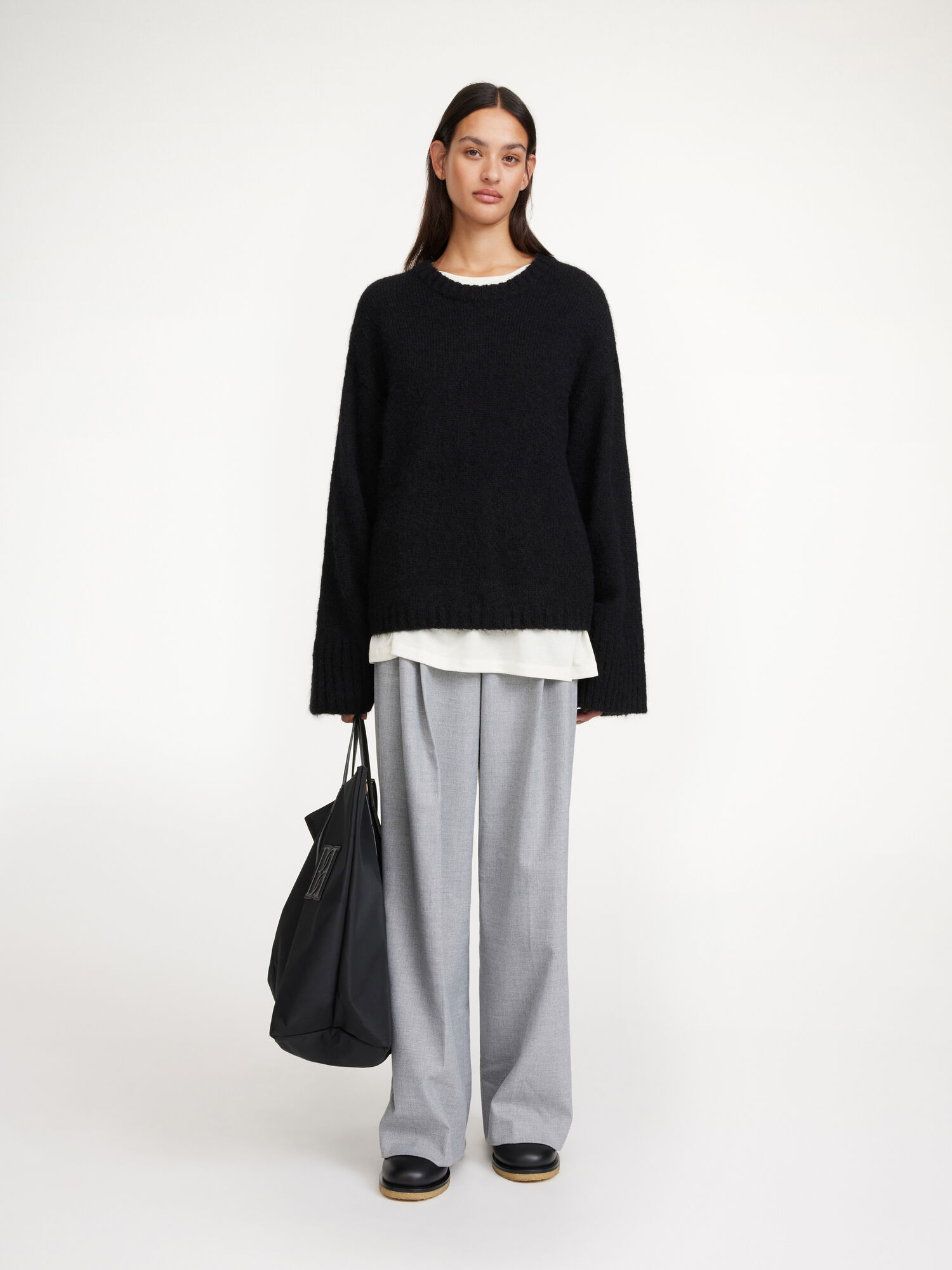 By Malene Birger Cierra Sweater Strikkevarer Svarte | NO_BB52893