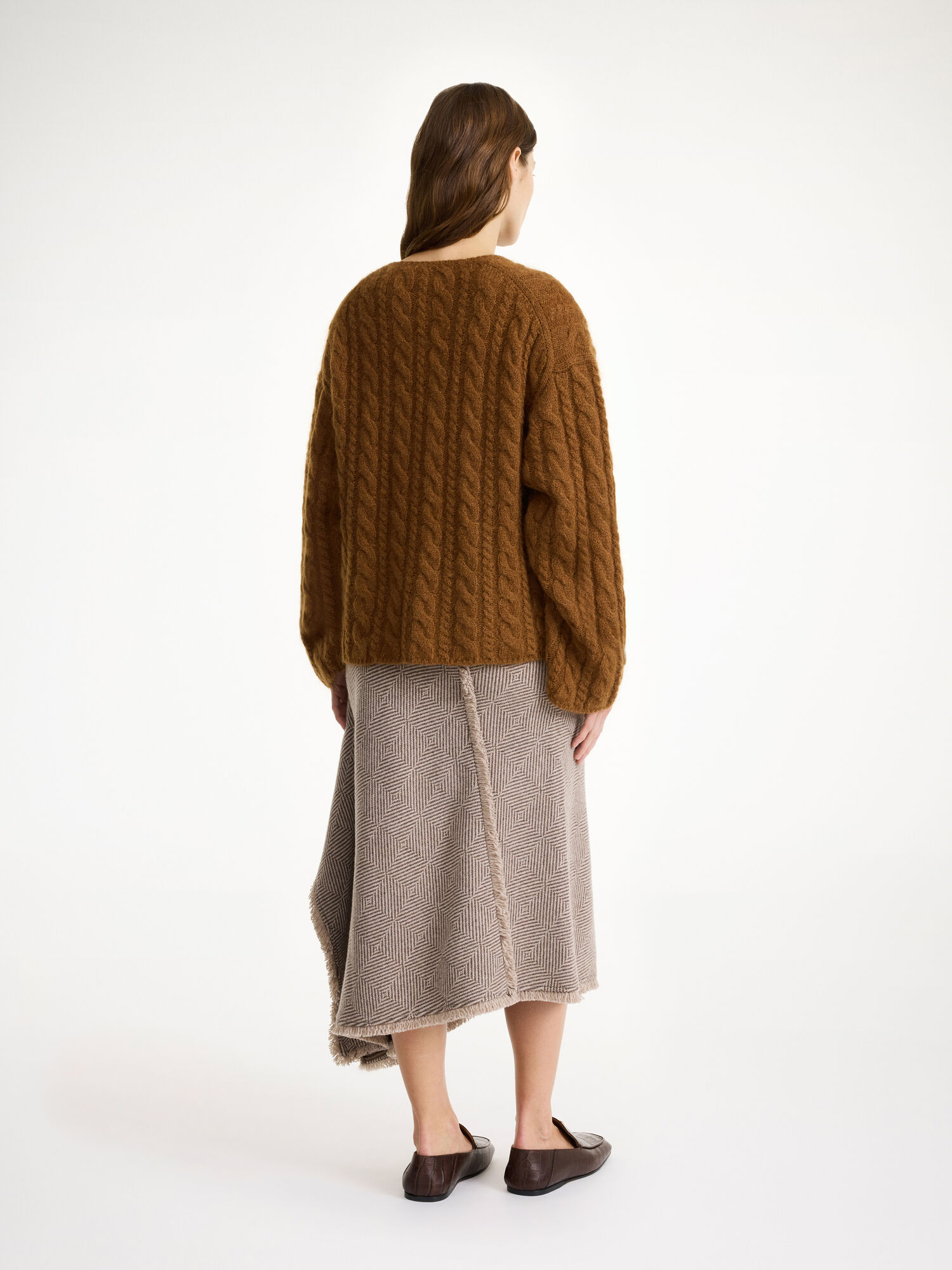 By Malene Birger Cimone Cable-knit Sweater Strikkevarer Bison | NO_BB91235