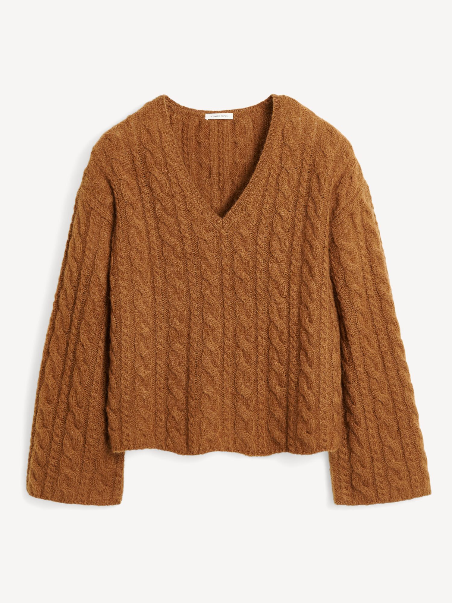 By Malene Birger Cimone Cable-knit Sweater Strikkevarer Bison | NO_BB91235