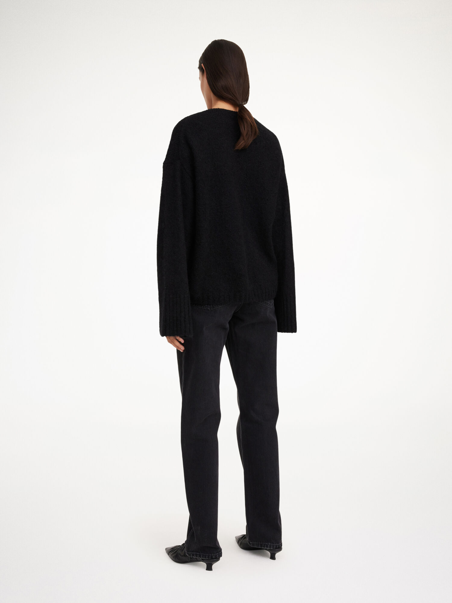 By Malene Birger Cimone Sweater Strikkevarer Svarte | NO_BB30405