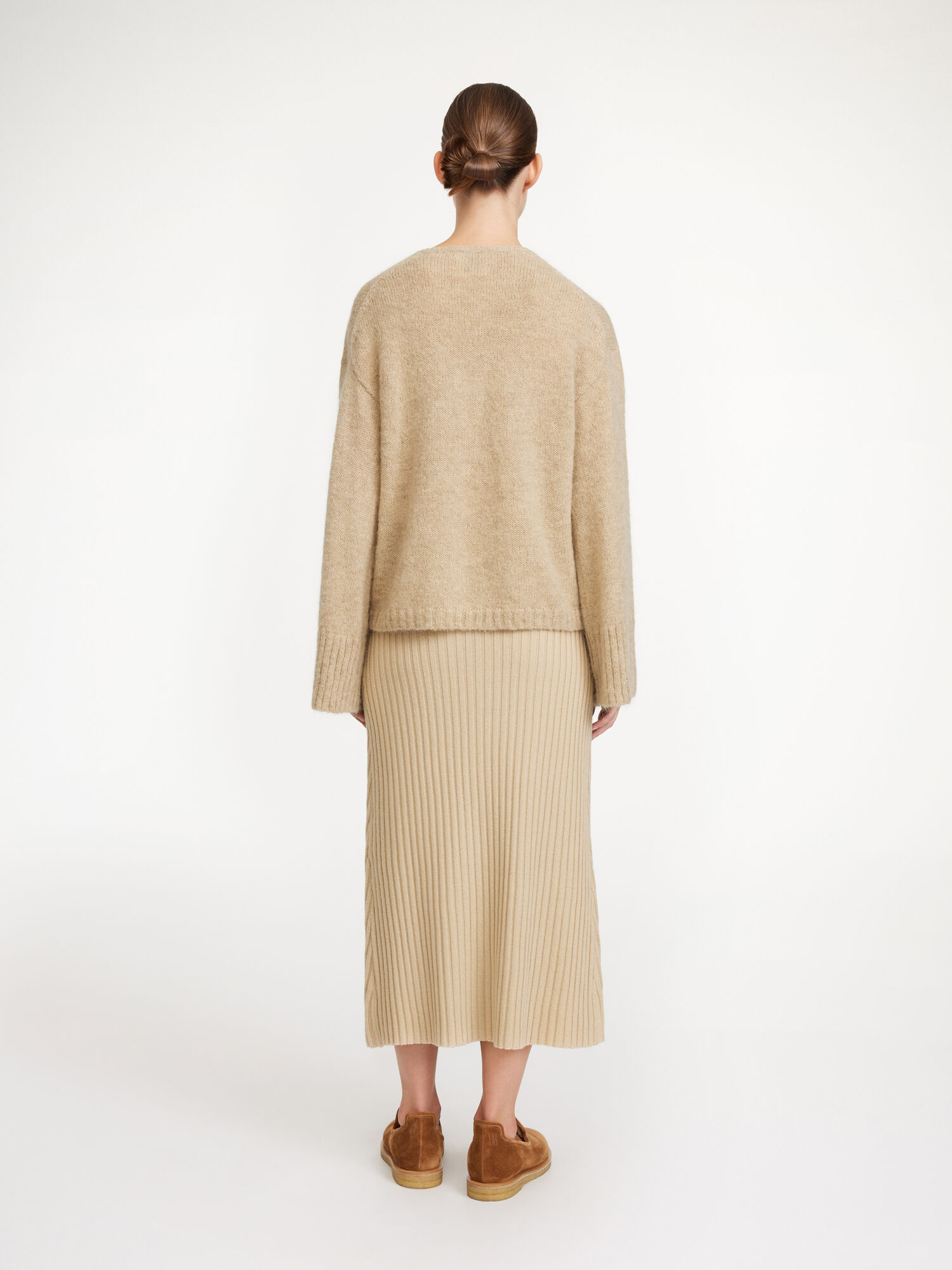 By Malene Birger Cimone Sweater Strikkevarer Beige | NO_BB30646