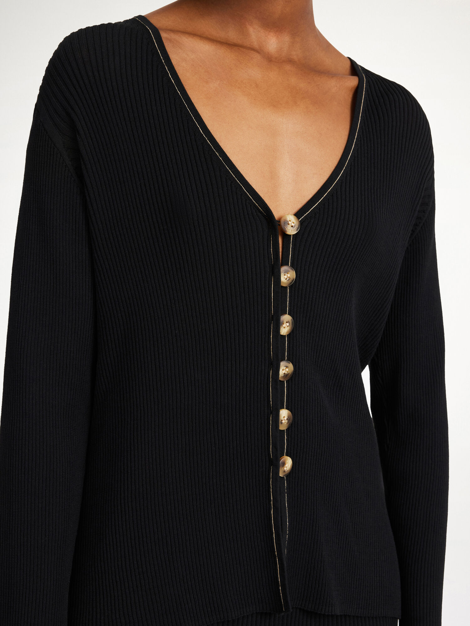 By Malene Birger Cirella Cardigan Strikkevarer Svarte | NO_BB54904