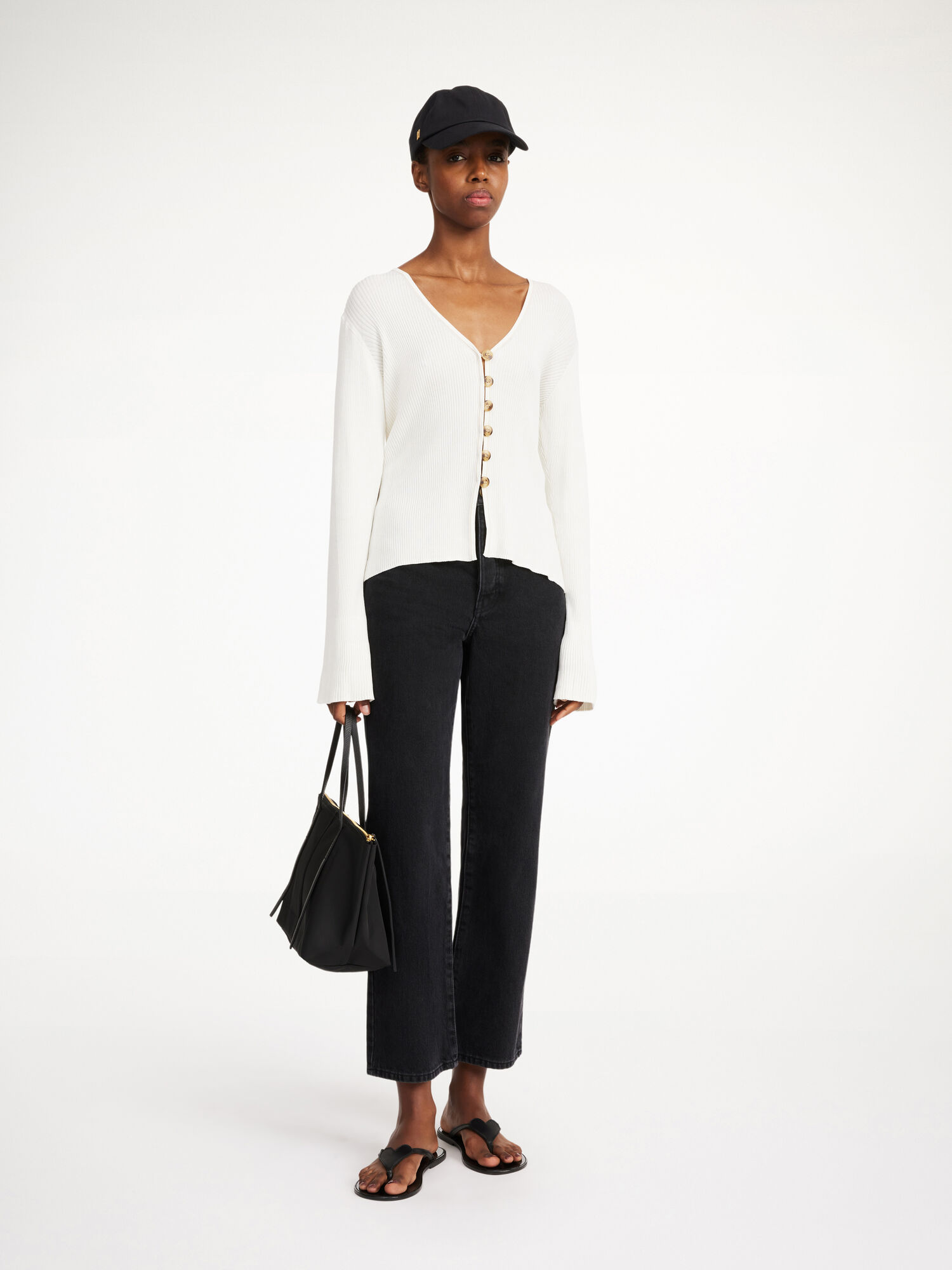 By Malene Birger Cirella Cardigan Strikkevarer Hvite | NO_BB68341