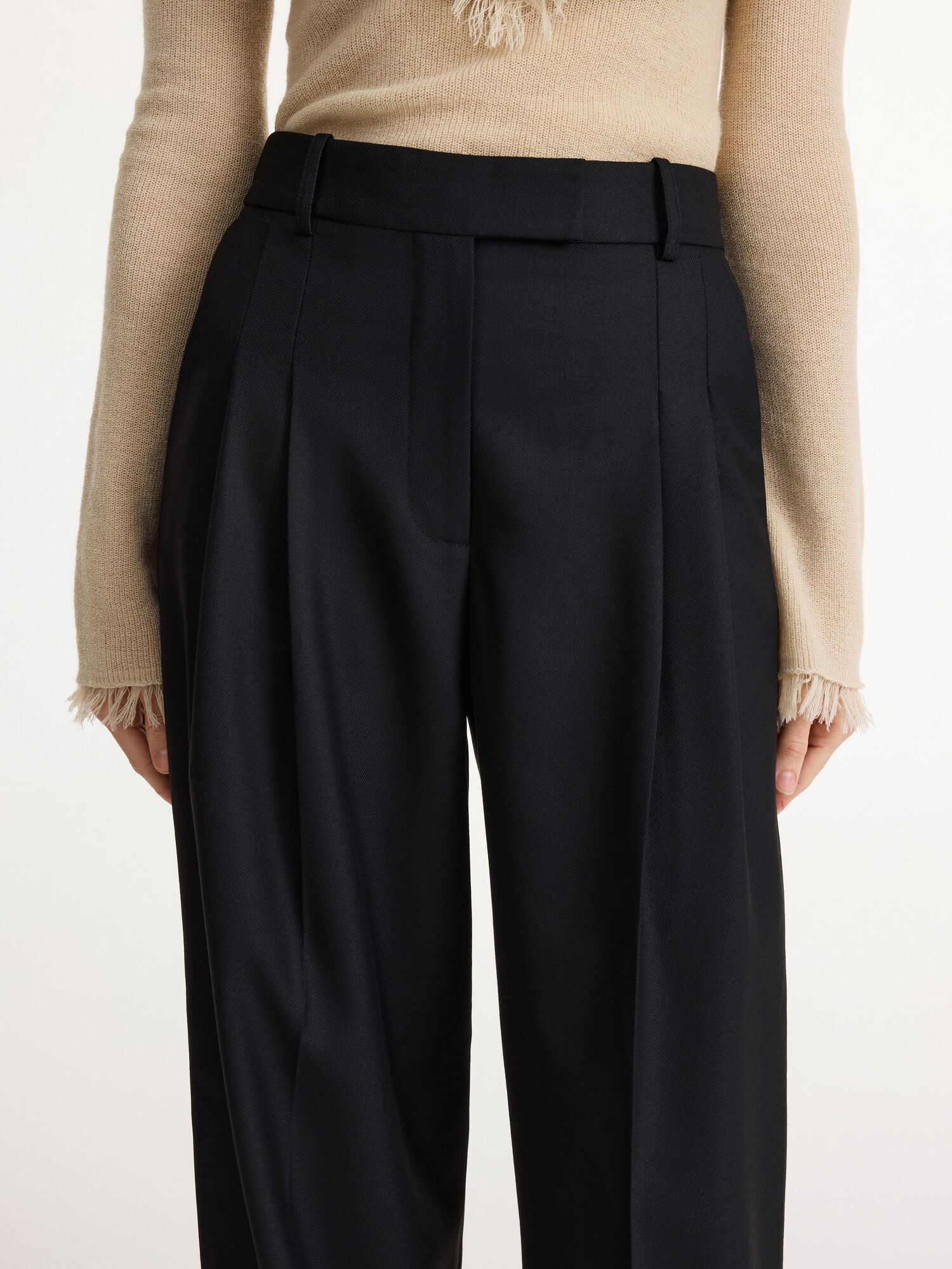 By Malene Birger Cymbaria High-waist Bukser Svarte | NO_BB70703