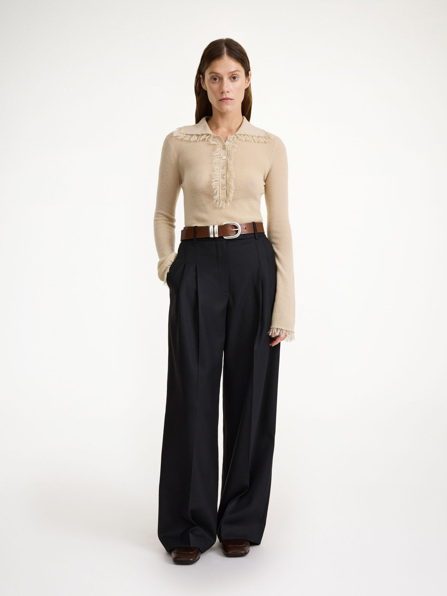 By Malene Birger Cymbaria High-waist Bukser Svarte | NO_BB70703