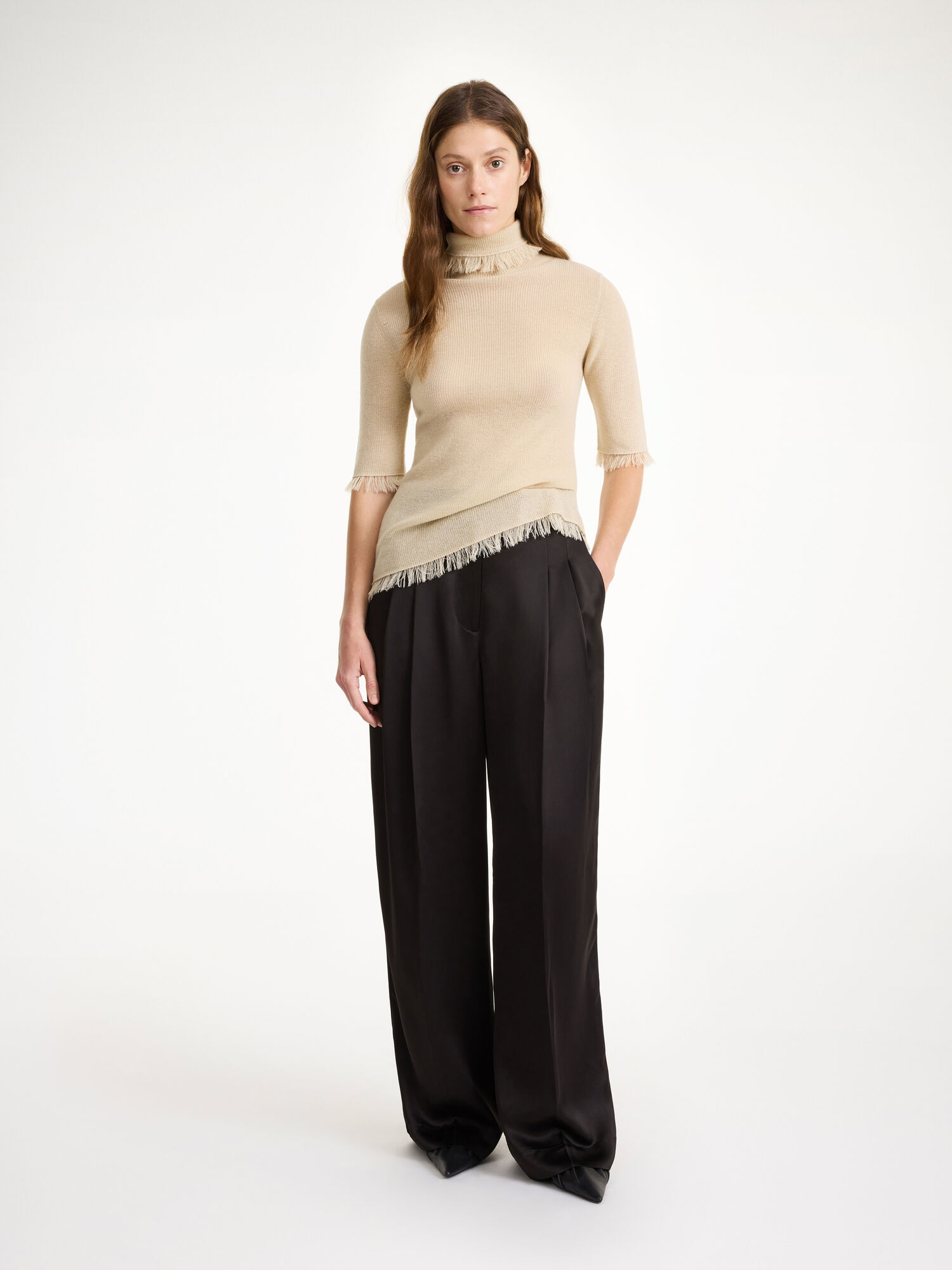 By Malene Birger Cymbaria High-waisted Bukser Svarte | NO_BB92373